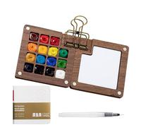Pocketartist - Set di pallet ad portatile da viaggio con clip per rilegatura per pittori, artisti, studenti