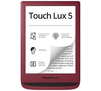 PocketBook - Lettore e-book Touch Lux 5, 8 GB di memoria, 15,24 cm (6 pollici) E-Ink Carta Display SMARTlight, Wi-Fi, colore “RubyRed”