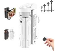 Pocketflex Mini Treppiede, Mini Treppiede portatile, Mini Treppiede Selfie Stick con interruttore a pulsante remoto One-Touch (Blanc)