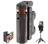 Pocketflex Mini Tripod, Mini Tripod with Fill Light and Remote,Portable Phone Tripods,5.2 Chip Remote Selfie Stick,Ideal for Selfies, Vlogs & Landscape Photography (Black)