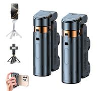 Pocketflex Mini Tripod, New Pocket Flex Mini Tripod, Bluetooth 5.2 Chip Remote Selfie Stick, for Selfies, Vlogs, Landscape Photography (Black,2 Pcs)