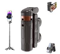 Pocketflex Mini Tripod， Razunoth Mini Tripod， One-Touch Push Button Switch, 360° Rotation, Remote Control of Your Phone’S Camera (Black)