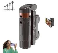 Pocketflex Mini Tripod, Razunoth Tripod Mini JJ02, Tripod JJ02 Pocketflex, Foldable Selfie Stick Tripod, 360° Rotation Mini Cell Phone Assisted Selfie Stick (Black)