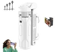 Pocketflex Mini Tripod, Razunoth Tripod Mini JJ02, Tripod JJ02 Pocketflex, Foldable Selfie Stick Tripod, 360° Rotation Mini Cell Phone Assisted Selfie Stick (White)