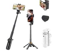 Pocketflex Mini Tripod,Selfie StickTripod, Pocket Size Portable Phone Tripod, RetractableTripod for Phone with Wireless Detachable Remote Control, Live Streaming, Video Recording (white)