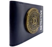 PocketGear Bat Caped Man Crusader City Of Gotham Dept Detective Portafoglio Bi-Fold ID & Porta-Cartelle, Blu