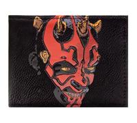 PocketGear Star Darth Wars Maul Sith Lord Mastermind Portafoglio/Portamonete Bi-Fold Documento d'Identità & Portacarte, Nero