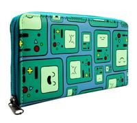 PocketGear Tempo Per Un'Avventura BMO Console Espressioni Borsa/Portamonete Clutch Tasca per Monete & Porta Carte, Verde