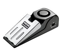 PocketLock - Allarme fermaporta con sirena da 120 dB per casa e viaggi, include allarme portatile da viaggio con sicurezza a batteria, per appartamenti, hotel, dormitori, colore nero, confezione da 1