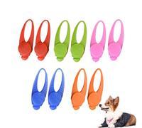 POCKETMAN Set da 10 pezzi, 3 modalità, LED per gatti e cani, in silicone, resistente agli spruzzi, luce spot lampeggiante, adatto per cani di taglia grande, media e piccola, per la notte all'aperto