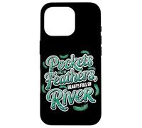 Pockets full of feathers, hearts full of river Custodia per iPhone 16 Pro