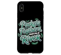 Pockets full of feathers, hearts full of river Custodia per iPhone XS Max