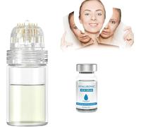 Pockmarksheal - Sistema di micro infusione per viso, rullo microdart con acido ialuronico, sistema per micro infusione, migliora le linee del viso e le rughe, set per la cura della pelle (1 set)