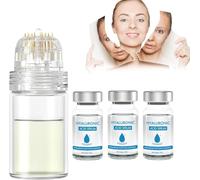 Pockmarksheal - Sistema di micro infusione per viso, rullo microdart con acido ialuronico, sistema per micro infusione, migliora le linee del viso e le rughe, set per la cura della pelle (3 set)