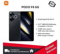 POCO F6 5G NFC Global Edition Snapdragon 8s Gen 3 Turbo Ricarica 90W 6,67 1,5 K 120Hz CrystalRes AMOLED Display Dot Green