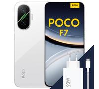 POCO F7 Smartphone, 12+512GB, Bianco, Snapdragon® 8s Gen 4 Flagship, Batteria 6500mAh, Fotocamera Sony da 50MP con OIS, Display AMOLED 6.83" 1.5K 120Hz (Adattatore incluso a seconda della confezione)
