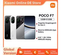POCO F7 Versione globale Snapdragon ® Fotocamera Sony da 50 MP con batteria massiva 8S Gen 4 6500 mAh con display AMOLED OIS 6,83 pollici 1,5 K 120 Hz Black