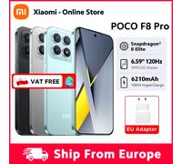 Poco F8 Pro 5G Versione Globale Smartphone Snapdragon Telefono Cellulare ® 8 Elite Display Amoled da 6,59'' a 120Hz Batteria da 6210mAh Fotocamera da 50Mp Ricarica a 100W NFC