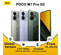 POCO M7 Pro 5G Global Edition NFC 6.67 senza caricabatterie 7025 Ultra 120 Hz FHD + AMOLED schermo di protezione degli occhi 50 megapixel OIS Purple