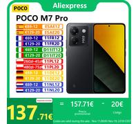 POCO M7 Pro 5G, NFC, Smartphone, Dimensity 7025-Ultra, AMOLED da 6,67'', 120 Hz, fotocamera da 50 MP, batteria da 5110 mAh Nero