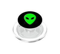 Poco verde Alien Head In Un Pocket Extraterrestre UFO PopSockets PopGrip per MagSafe