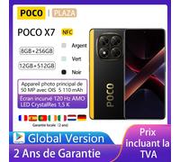 POCO X7 5G,NFC,Smartphone,Dimensity 7300-Ultra, Display AMOLED 1.5K 120Hz, fotocamera da 50mp, resistenza alla polvere e all'acqua IP68，Caricabatterie non incluso Silver