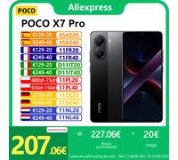 POCO X7 Pro 5G, NFC, Dimensity 8400-Ultra, Dimensity 8400-Ultra, fotocamera da 50 MP, display CrystalRes AMOLED da 1,5K 120 Hz, batteria da 6000 mAh,Caricabatterie non incluso