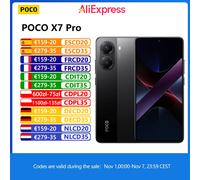 Poco X7 Pro 5g, Nfc, Dimensity 8400-Ultra, fotocamera da 50 Mp, schermo Amoled Crystalres da 1,5K e 120 Hz, caricabatterie non incluso