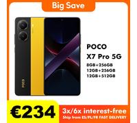 POCO X7 Pro 8GB/256GB 12GB/256GB 12GB/512GB NFC senza caricatore UE Versione globale Cellulare