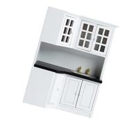 Pocoiau 1/12 Dollhouses Kitchen Cabinet Mobili In Miniatura Con Disegni Moderni Lavello Per Il Mestiere Progetto Modello Decorazione Mobili Da Cucina in