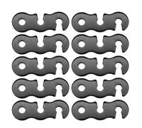 Pocoiau 10 Tenda Tenda Tensioner Stoppers da Campeggio Tange Tange Guyline Tensioner Enduring Buckles Guy Guy