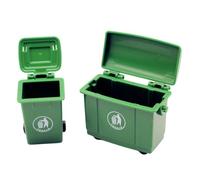 Pocoiau 2 in Miniatura cestini dei rifiuti Figurine per 1/12 Disposizione casa delle Bambole Gioco Ruolo per Bambini Gioco Giocattolo Progetto Artigianale Accessori mobili Giocattolo casa delle