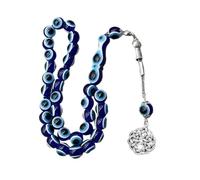 Pocoiau 33Pcs 10mm Grande Occhio Bead Robusta Catena Della Mano Perline per Donne Uomini Gioielli Moda Colorato Catena Della Mano Unisex, Misura unica, come descritto