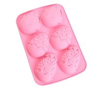 Pocoiau 3D Cartoon Bakeware Strumenti Sugarcraft Stampo Stampi per Dolci Biscotto Pasquale Forma Coniglietto Regalo Stampo in Silicone per Uso Alimentare Stampo per Biscotti