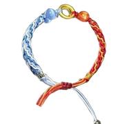 Pocoiau Accessorio dell'amicizia ispirato all'anime fatto a mano, rosso e blu, alla moda, simboleggia la connessione e l'amicizia