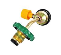 Pocoiau Adattatore di trasferimento dei combustibili da campeggio in lega di zinco con controllo dei flussi regolabili Pulsante di rilascio della pressione per la cottura esterna del contenitore di