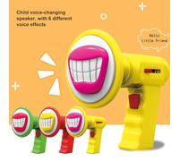 Pocoiau Altoparlanti per Scherzi con Microfono Elettrico Cambia Voce Giocattolo Scherzi Pratici Gadget Feste Bambini Adulti attività All'aperto Altoparlante Portatile