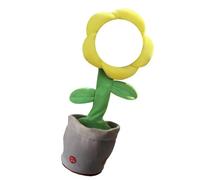 Pocoiau Antropomorfa Fiori Impara A Comunicare Agisci E Cambia Partecipativo Limone Giallo Chiaro Presente Giocattolo in Pile con Dispositivo Base Grigio