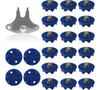 Pocoiau Borchie per scarpe da cricket compatte e antiscivolo, sostitutive universali, punte da cricket, accessori per scarpe, per un'installazione rapida, punte da cricket avvitate con chiave