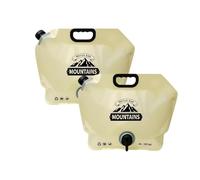 Pocoiau Borsa per la conservazione Acqua piegata capacità da 8 Litri con beccuccio per Rubinetto Portatile per Campeggio all'aperto e l'escursionismo Borsa per la conservazione Acqua per