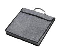 Pocoiau Borsa portaoggetti per barbecue in poliestere ispessito con manico rinforzato e gancio di sicurezza per cucinare all'aperto, borsa portaoggetti per barbecue