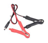 Pocoiau Cavo prolunga con Clip a Coccodrillo per Batteria da 5, 5x2, 1 mm Cavo prolunga per Cavo Alimentazione per Ricarica per Auto Cavo per connettore Alimentazione per carichi Pesanti con Luce a