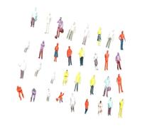 Pocoiau Confezione da 25 Figurine Persone in Miniatura con Pose Casuali per Scene Città Modello Colori Vivaci E Dettagli Realistici Figure in Miniatura Pose Casuali