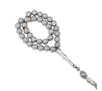 Pocoiau Craft A Mano 33 Perle Misbaha Preghiera Turchezzata Artificiale per La Riflessione Spirituale E Dono Eventi Culturali Che dà La Preghiera Islamica