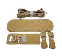 Pocoiau Crossbody Purse Sewing Set with Pre Measured PU Leather Craft Accessories Portable Bag Making Tool for Women and Girls Handmade Bag Sewing Kit