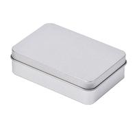 Pocoiau Custodia per Carte da Gioco Color Argento Rettangolare in Metallo Scatola Portamonete Soldi Chiavi Caramelle Aziendale da Gioco