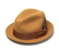Pocoiau Elegante cappello francese signora carnevale festival riunione formale piuma fascia Fedora per cappelli femminili cappelli invernali da donna cappello da donna cappello a secchiello, Y, Taglia