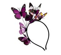 Pocoiau Elegante Fascia Per Farfalla Accessorio Accesso A Clip Capelli Donne E Ragazze Halloween Cosplay Wedding Affinatrice Banda Capelli