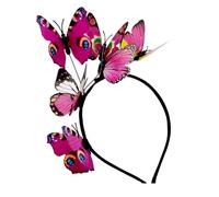 Pocoiau Elegante Fascia Per Farfalla Accessorio Accesso A Clip Capelli Donne E Ragazze Halloween Cosplay Wedding Affinatrice Banda Capelli
