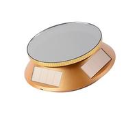 Pocoiau Espositore per gioielli a energia solare, rotazione automatica, vetrina in ABS, vetrina silenziosa per gioielli, Misura unica, come descritto